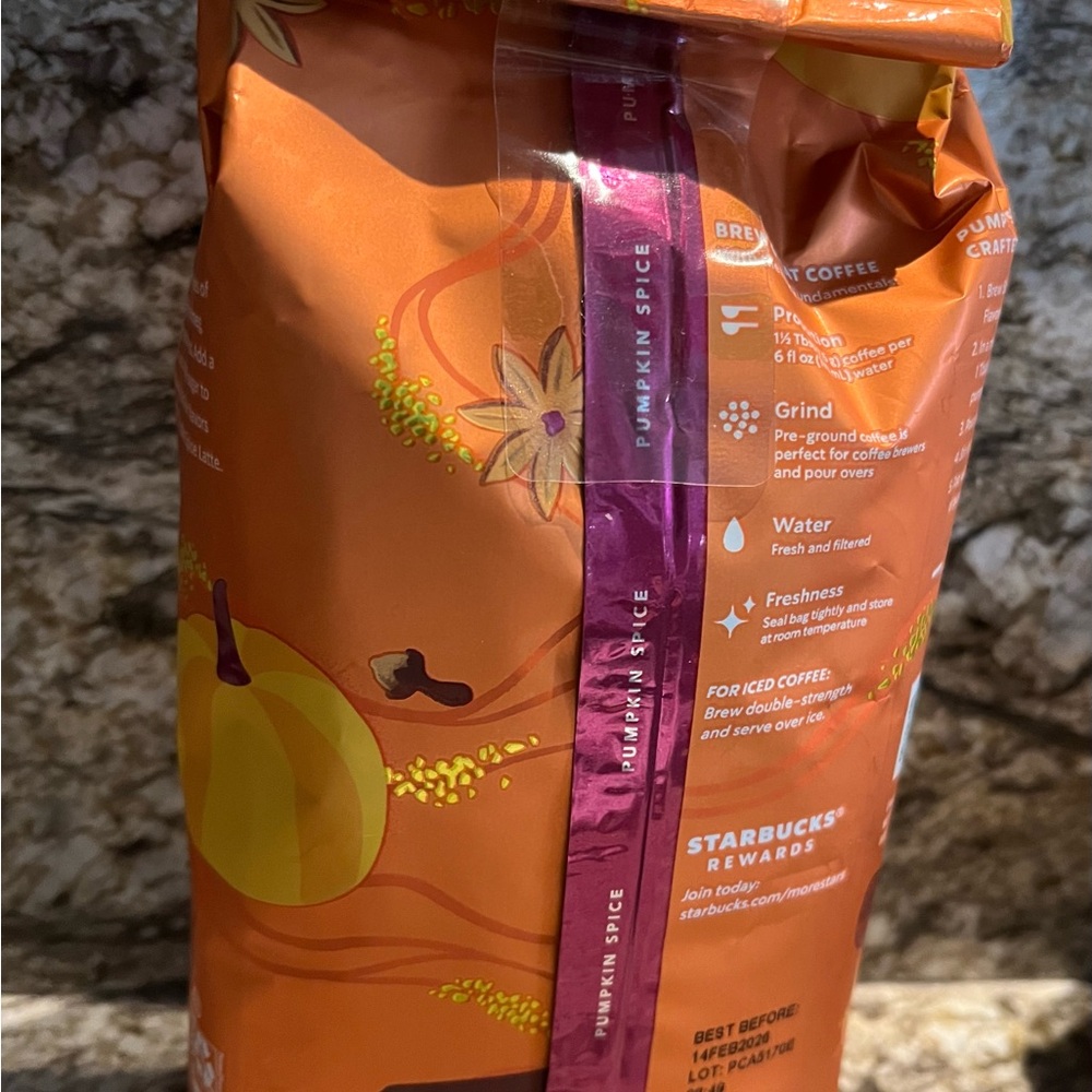 Starbucks Pumpkin Spice Ground Coffee | 11 oz | Limited Edition - Picture 4 of 9